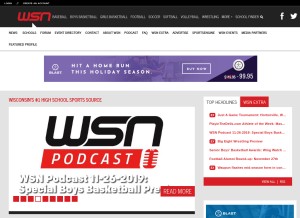 How wissports.net looks like on a tablet such as an iPad.