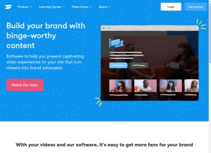 How wistia.com looks like on a tablet such as an iPad.