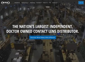 How wisvis.com looks like on a tablet such as an iPad.