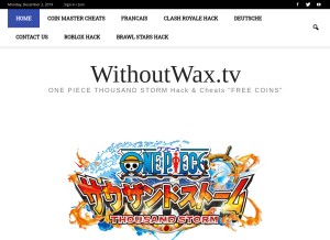 How withoutwax.tv looks like on a tablet such as an iPad.