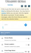 How wizard101central.com looks like on a mobile device such as an iPhone.