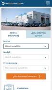 How wkda.de looks like on a mobile device such as an iPhone.