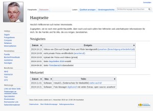 How wkunkel.de looks like on a tablet such as an iPad.