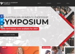 How wla.edu.au looks like on a tablet such as an iPad.