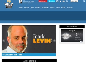 How wlsam.com looks like on a tablet such as an iPad.