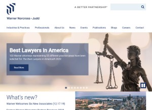 How wnj.com looks like on a tablet such as an iPad.