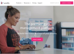 How wodify.com looks like on a tablet such as an iPad.