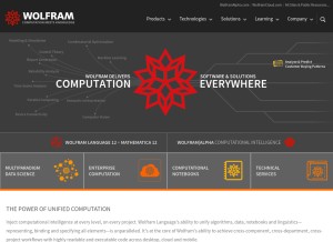 How wolfram.com looks like on a tablet such as an iPad.
