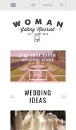 How womangettingmarried.com looks like on a mobile device such as an iPhone.