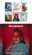 How wonderlandmagazine.com looks like on a mobile device such as an iPhone.