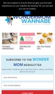 How wondermomwannabe.com looks like on a mobile device such as an iPhone.