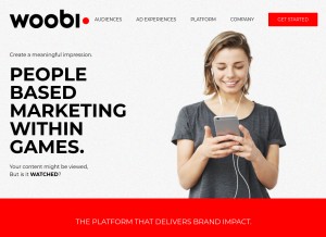 How woobi.com looks like on a tablet such as an iPad.