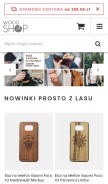 How wood-shop.pl looks like on a mobile device such as an iPhone.