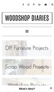 How woodshopdiaries.com looks like on a mobile device such as an iPhone.