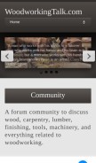 How woodworkingtalk.com looks like on a mobile device such as an iPhone.