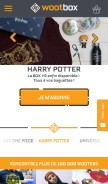 How wootbox.fr looks like on a mobile device such as an iPhone.