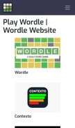 How wordleplay.io looks like on a mobile device such as an iPhone.