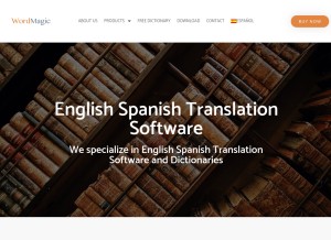 How wordmagicsoft.com looks like on a tablet such as an iPad.