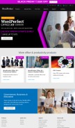 How wordperfect.com looks like on a mobile device such as an iPhone.