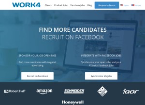 How work4labs.com looks like on a tablet such as an iPad.