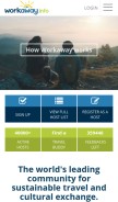 How workaway.info looks like on a mobile device such as an iPhone.