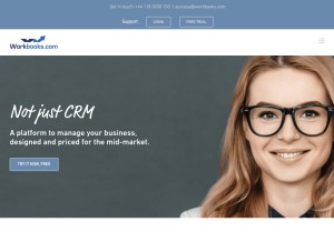 How workbooks.com looks like on a tablet such as an iPad.