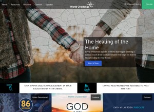How worldchallenge.org looks like on a tablet such as an iPad.