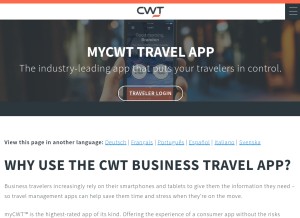 How worldmate.com looks like on a tablet such as an iPad.