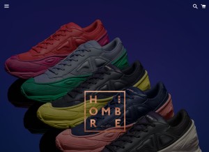 How worldofhombre.com looks like on a tablet such as an iPad.