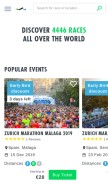 How worldsmarathons.com looks like on a mobile device such as an iPhone.
