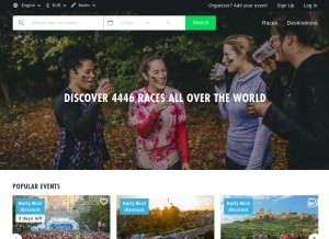 How worldsmarathons.com looks like on a tablet such as an iPad.