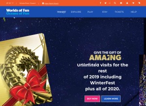 How worldsoffun.com looks like on a tablet such as an iPad.