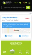 How worldweatheronline.com looks like on a mobile device such as an iPhone.