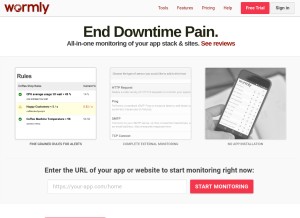 How wormly.com looks like on a tablet such as an iPad.