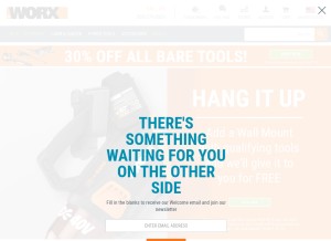 How worx.com looks like on a tablet such as an iPad.