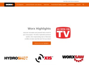 How worxlandroid.com looks like on a tablet such as an iPad.