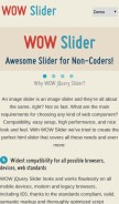 How wowslider.com looks like on a mobile device such as an iPhone.