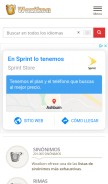 How woxikon.co looks like on a mobile device such as an iPhone.
