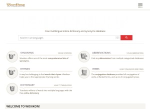 How woxikon.com looks like on a tablet such as an iPad.