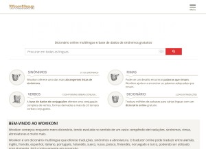How woxikon.pt looks like on a tablet such as an iPad.