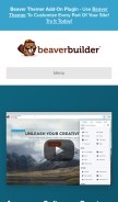 How wpbeaverbuilder.com looks like on a mobile device such as an iPhone.