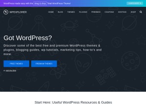 How wpexplorer.com looks like on a tablet such as an iPad.