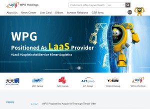 How wpgholdings.com looks like on a tablet such as an iPad.