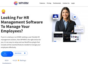 How wphrm.com looks like on a tablet such as an iPad.