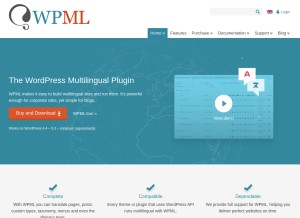 How wpml.org looks like on a tablet such as an iPad.
