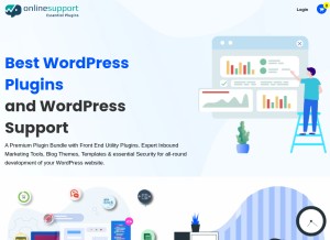 How wponlinesupport.com looks like on a tablet such as an iPad.