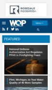 How wqpmag.com looks like on a mobile device such as an iPhone.