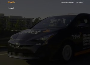 How wrapify.com looks like on a tablet such as an iPad.