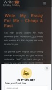How writeessaytoday.com looks like on a mobile device such as an iPhone.