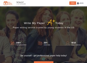 How writemypapertoday.org looks like on a tablet such as an iPad.